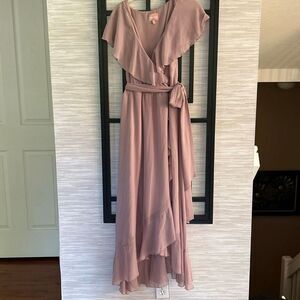 Show me your MuMu mauve Jess ruffle Rose color dress size XL